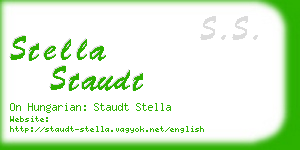stella staudt business card